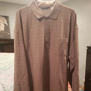 🌐LD Sport International Long Sleeve Polo Shirt